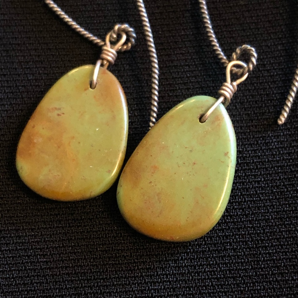 Sterling silver w/ turquoise stone earrings